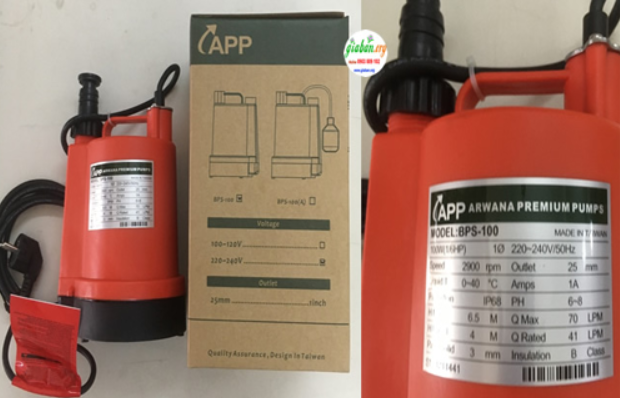 Máy Bơm Chìm Thân Nhựa APP TPS Series